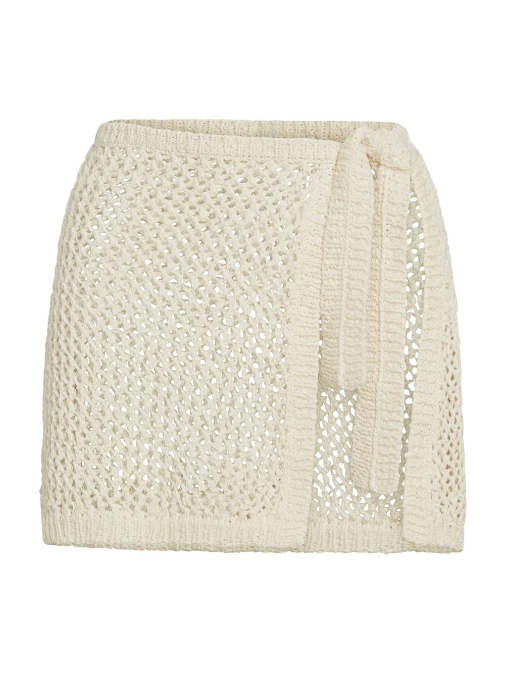 NWT Monday Swimwear Santa Marta Sarong in Ivory Petite Crochet - Size Small - Picture 2 of 9